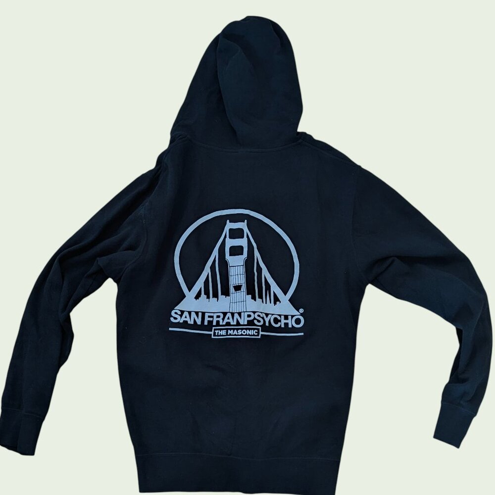 The Masonic Theater - San Franpsycho - Full Zip Hoodie - Size Men's Large
